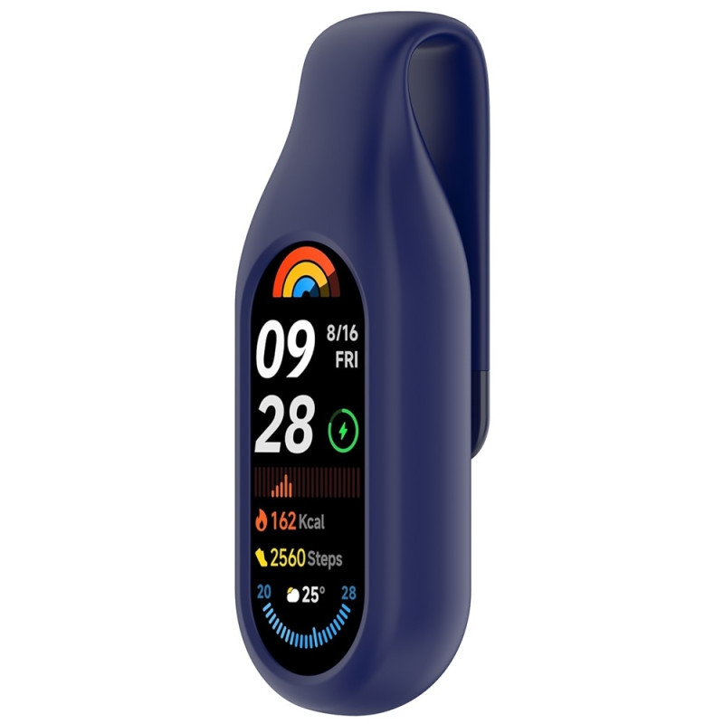 För Xiaomi Smart Band 10/9/8 Fodral Smart Watch Silikonskydd Hållare - Blå