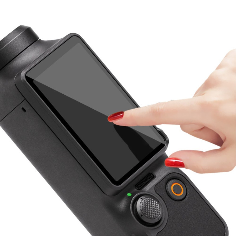 IMAK För DJI Osmo Pocket 3 Härdat Glas Skärmskydd + Linsskyddsfilm Set med Självpositioneringsram