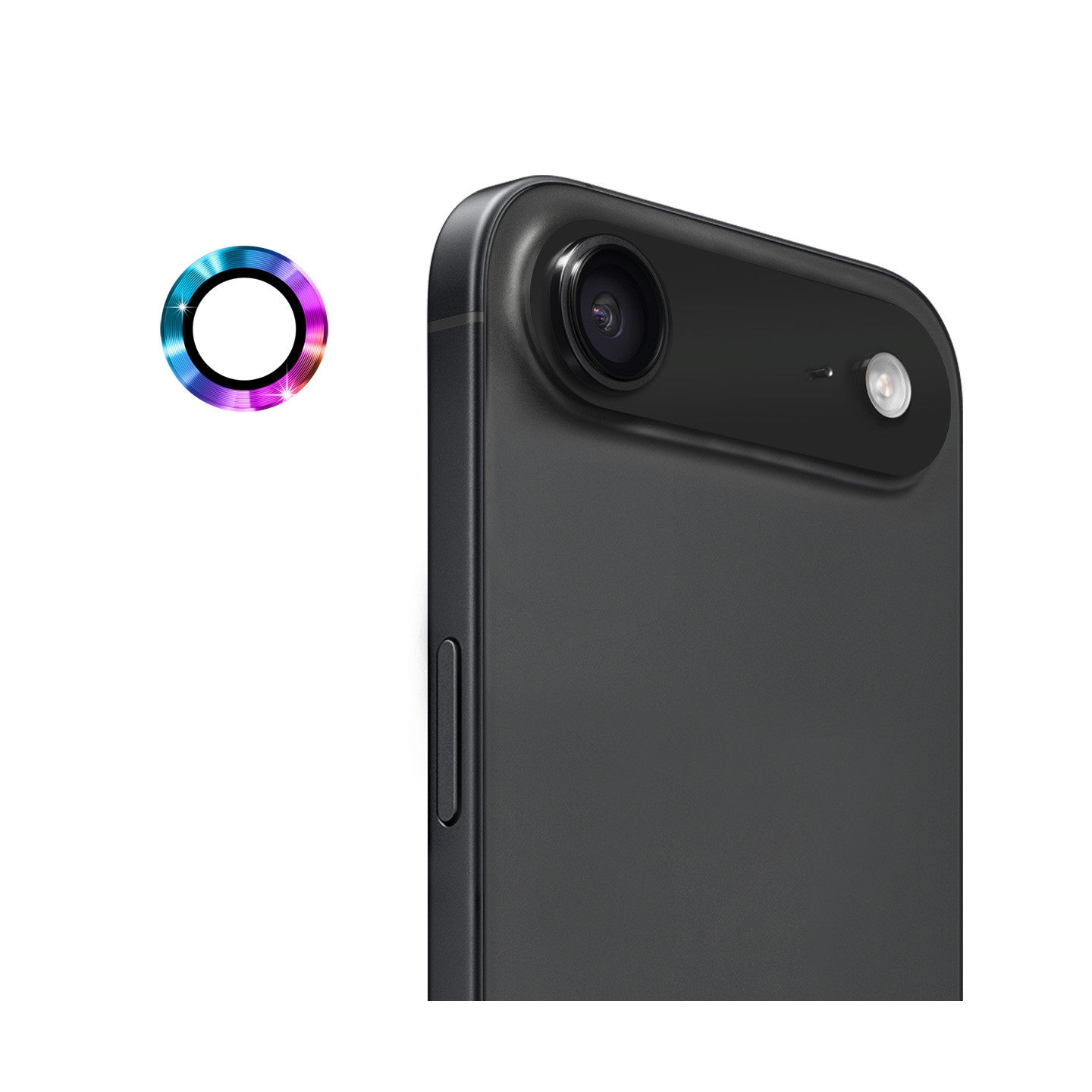 Til iPhone Air Kameralinsebeskytter ENKAY Hat-Prince Metallring Linsefilm