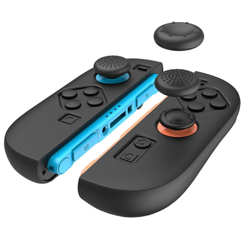 1 par kompatibel med Nintendo Switch 2 deksel med 4 hetter svart