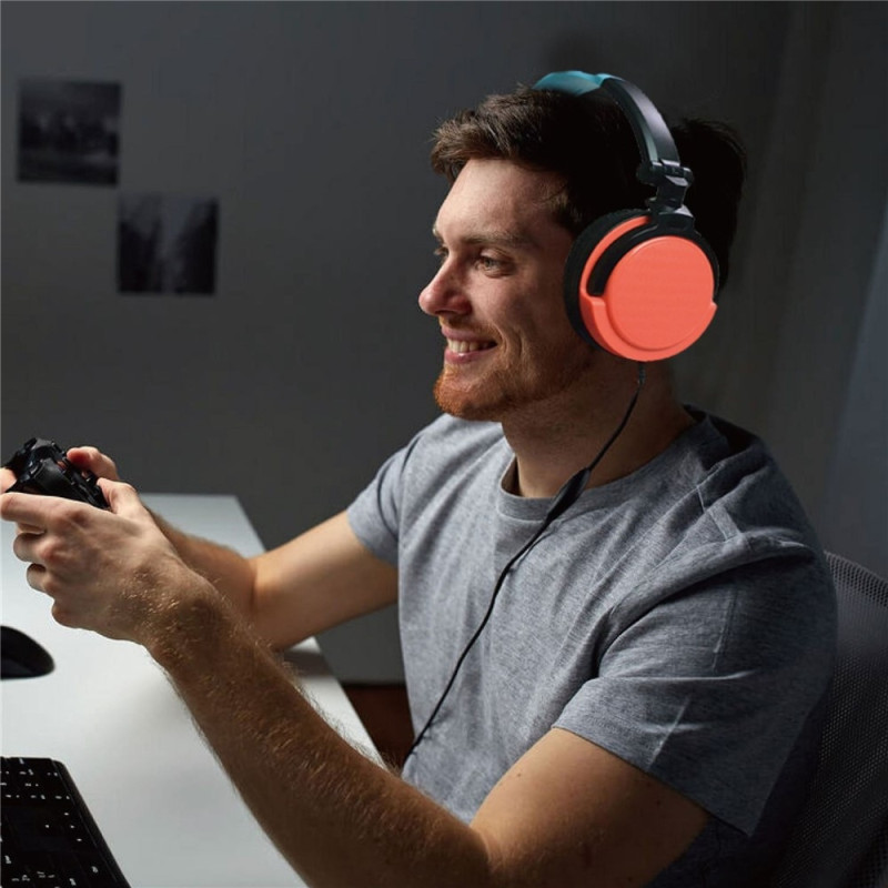 For PS5 Nintendo Switch OLED XBOX PC Gaming Headset Kablede Hodetelefoner med Mikrofon