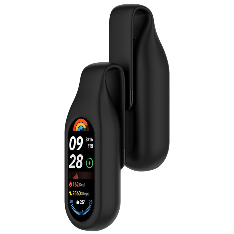 For Xiaomi Smart Band 10/9/8 Case Smart Watch Silicone Protection Holder - Black