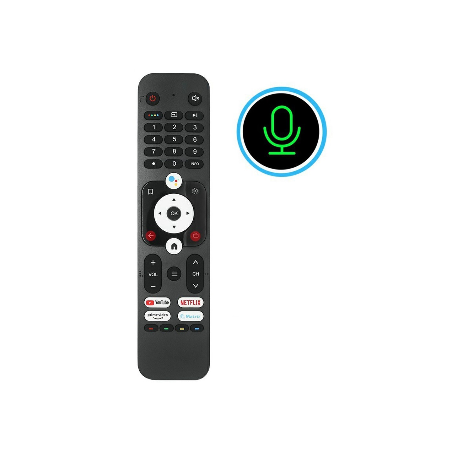 Remote Control Replacement HTR-U31 For Haier TV Voice Controlled