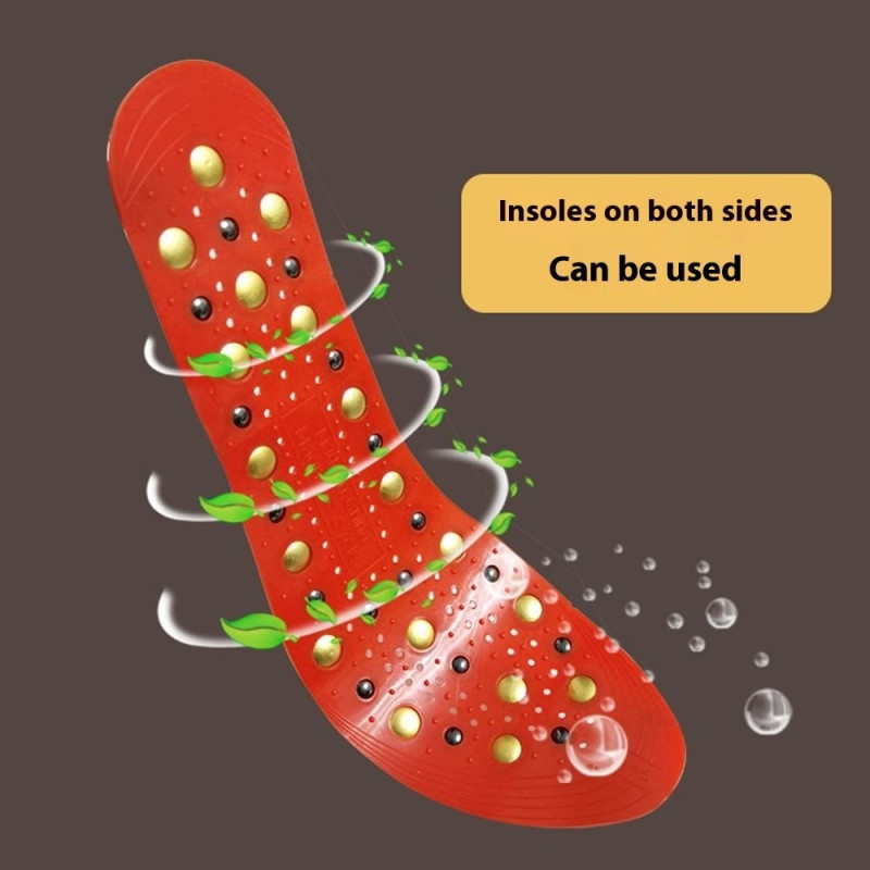 1 Pair Insoles Magnetic Insoles Massage Circulation Acupuncture Foot Massage