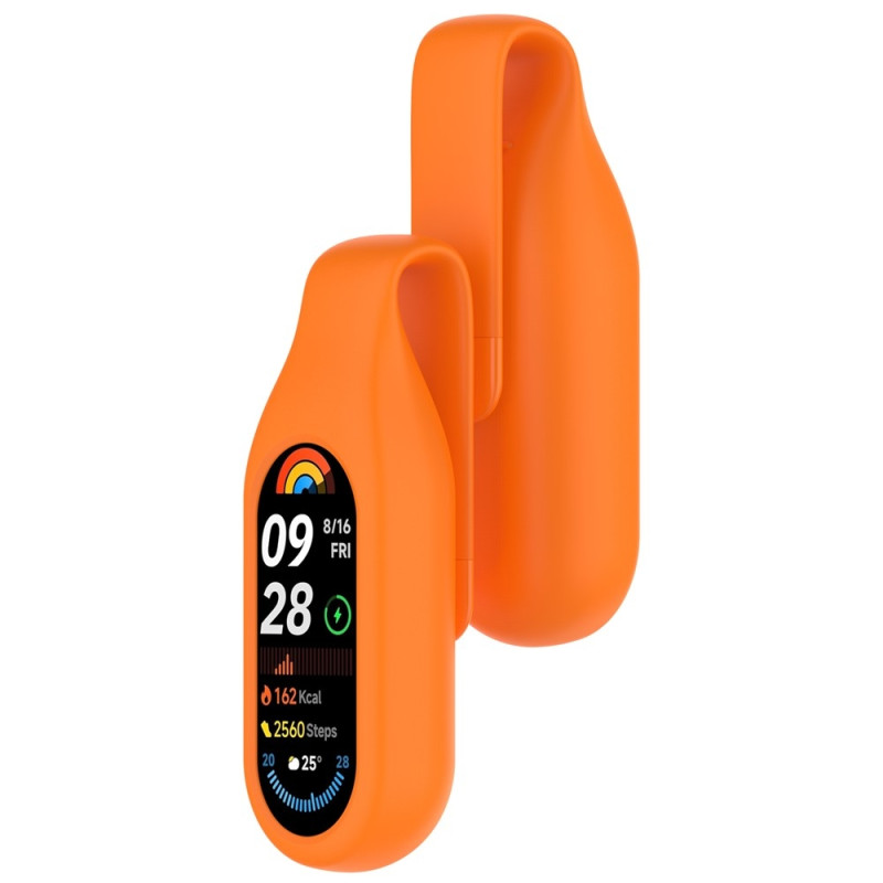 För Xiaomi Smart Band 10/9/8 Fodral Smart Watch Silikonskydd Hållare - Orange