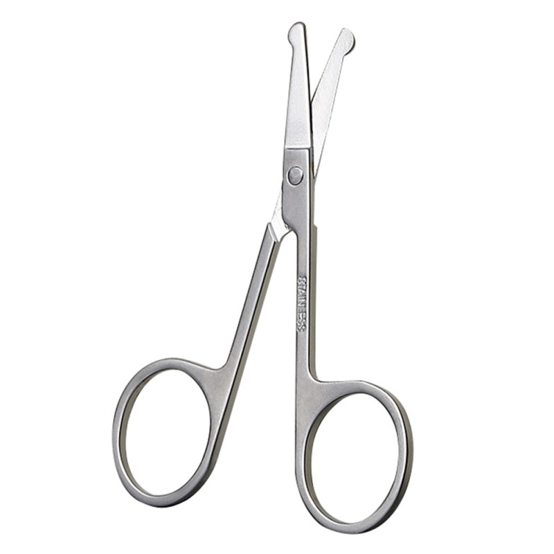 KINEPIN Stainless Steel Beauty Scissors Mustache Beard Nose Hair Eyebrow Trimmer Scissors
