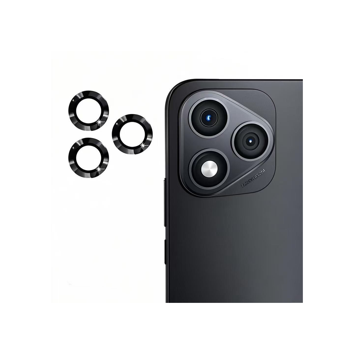 Til Honor 400 Lite 5G Kameralinsebeskytter WANLONFENG Hærdet Glas Linsefilm