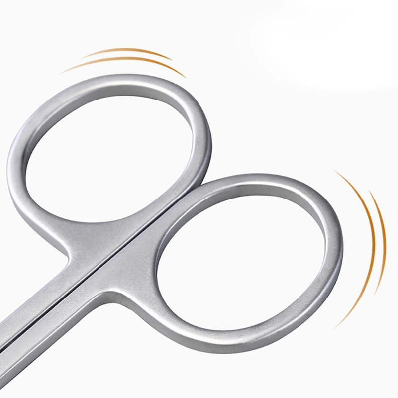 KINEPIN Stainless Steel Beauty Scissors Mustache Beard Nose Hair Eyebrow Trimmer Scissors