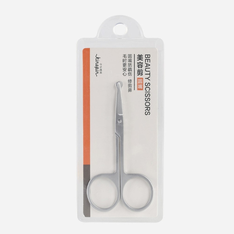 KINEPIN Stainless Steel Beauty Scissors Mustache Beard Nose Hair Eyebrow Trimmer Scissors