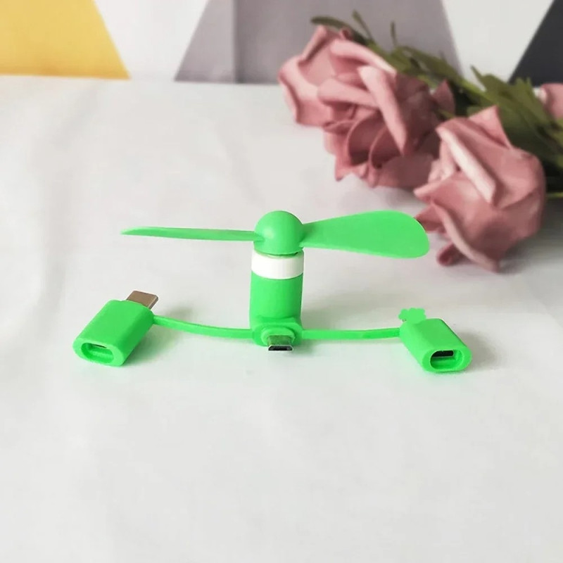 Fläkt Kylfläkt Micro USB USB-C Lightning Minifläkt Bärbar Smartphone Laptop