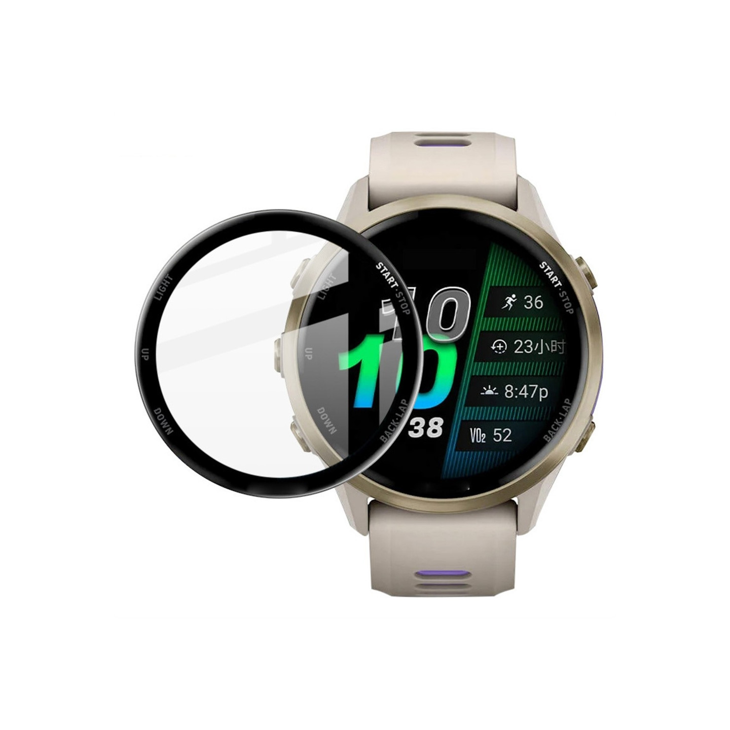 IMAK För Garmin Forerunner 970 Skärmskydd Reptålig PMMA Klockfilm