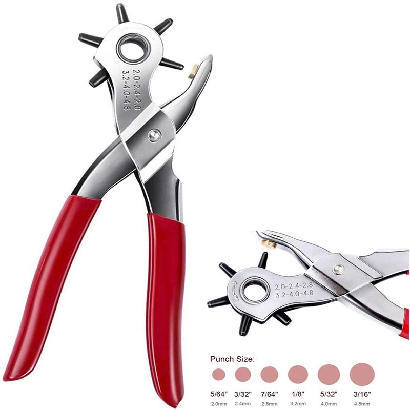 Leather belt hole punch, pliers, hole punch for leather, rubber, plastic