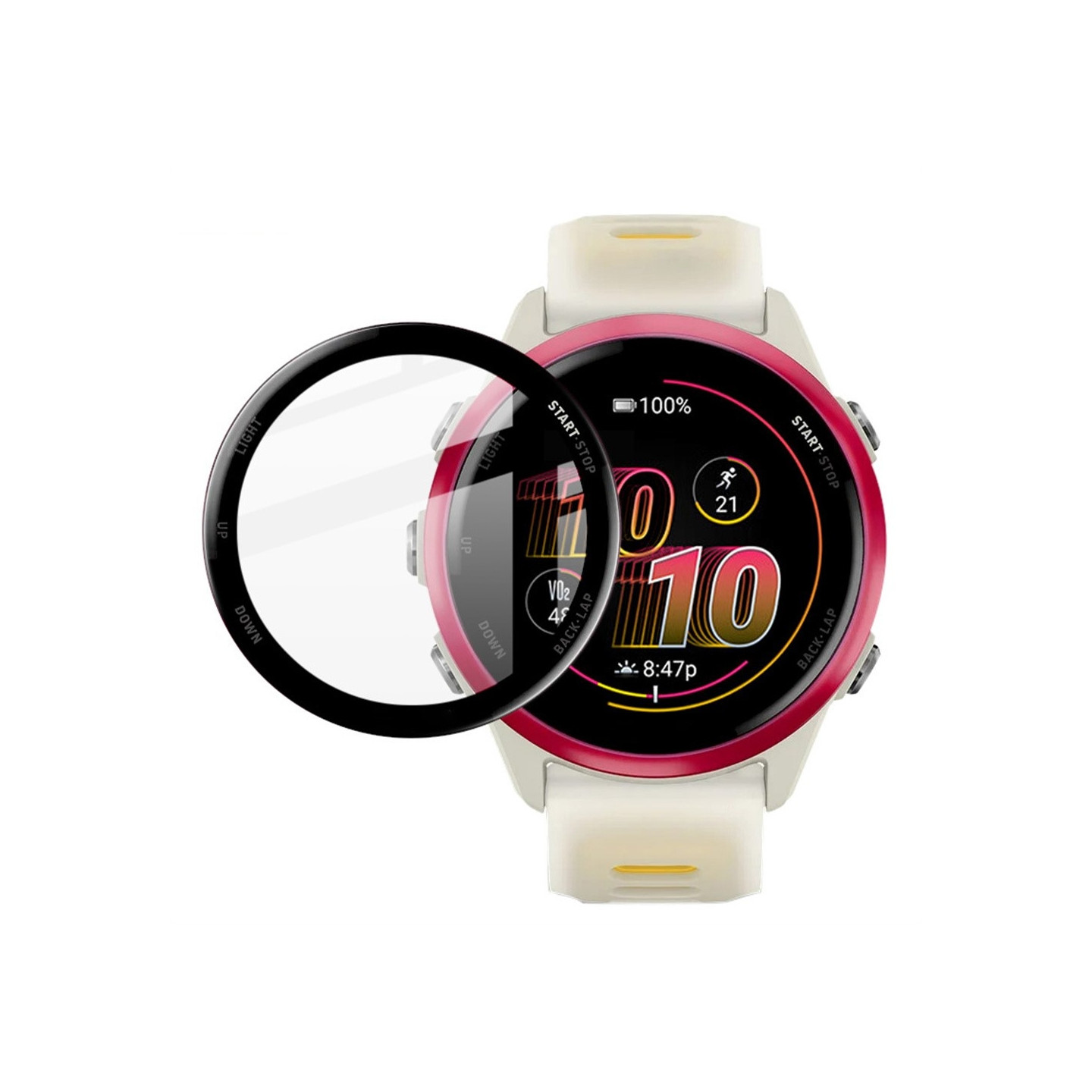 IMAK Garmin Forerunner 570 42mm Näytönsuoja Naarmunkestävä PMMA Kellosuoja