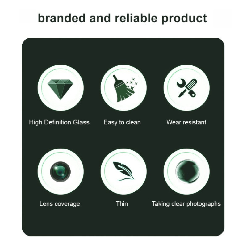 IMAK til Samsung Galaxy A26 5G kameralinsedeksel i herdet glass linsefilm