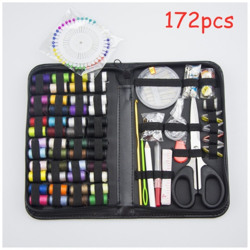 Sewing set for home & travel Thread and needle with threads in multiple colors - set of 172 pieces