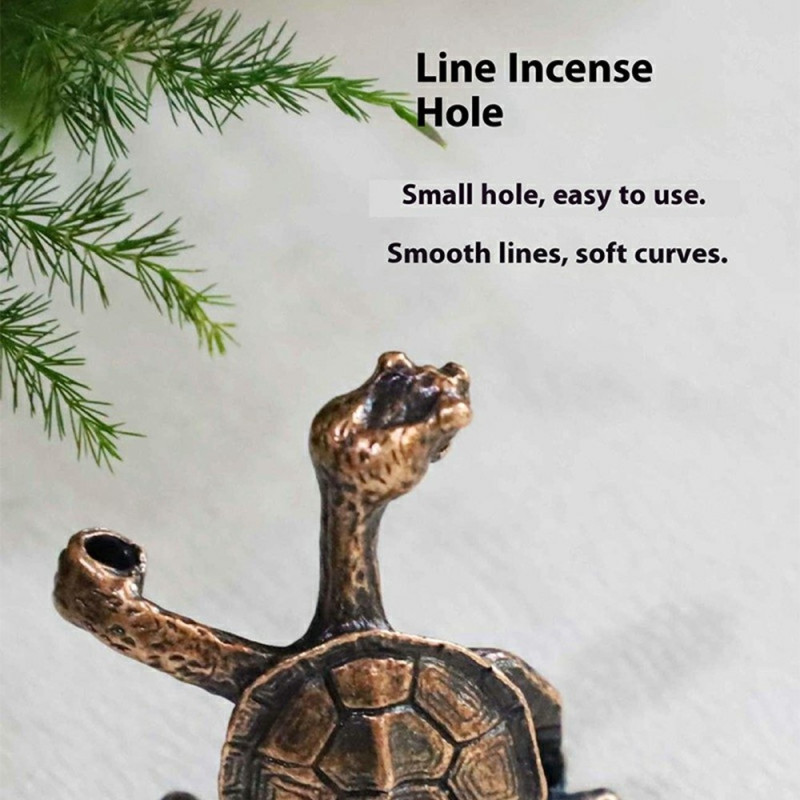 Incense Holder Turtle Incense Burner Ornament Meditation - Cyan