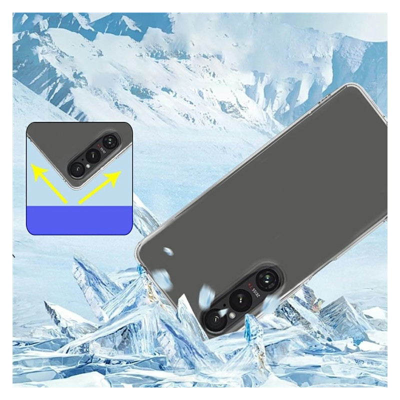 Til Sony Xperia 1 VII Klar TPU Anti-Ridse Telefon Cover + 2.5D Buekant Skærmbeskyttelse