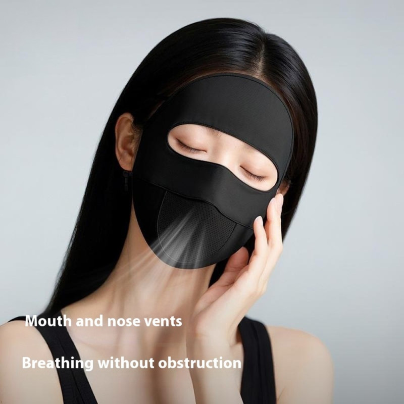 GOLOVEJOY Kokokasvonaamio Aurinkovoide Silkki Kasvosuoja Kasvomaski