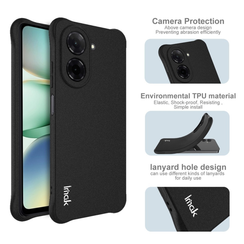 IMAK För Redmi A5 4G Skal TPU-telefonskydd Airbag-stötskydd Matte Black