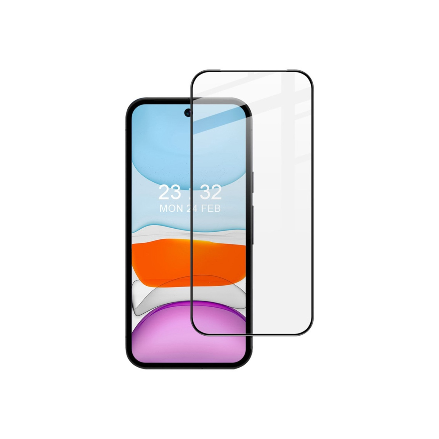 IMAK Pro+ Series for Pixel 9A Skjermbeskytter Herdet Glass Film