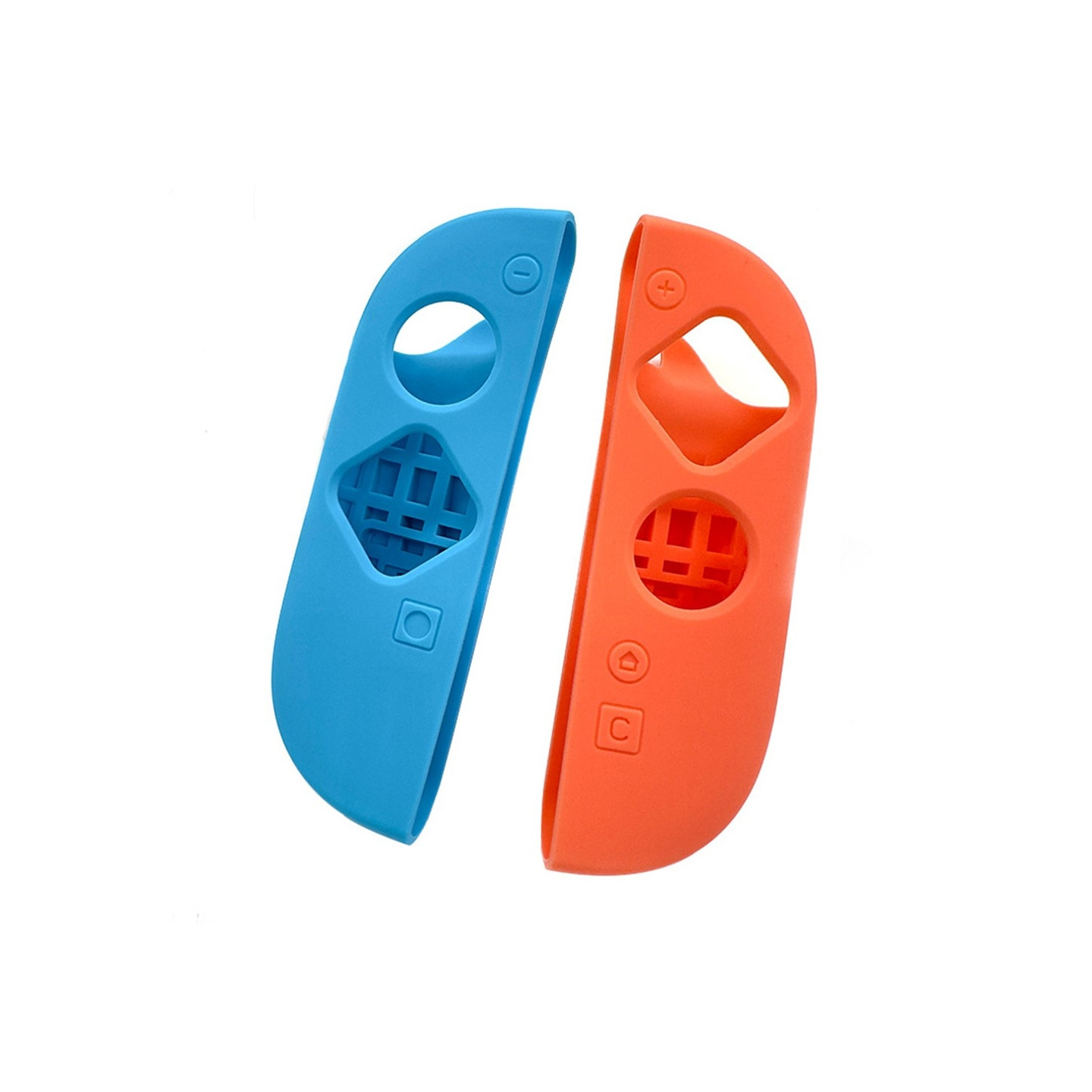 1 Pair Compatible with Nintendo Switch 2 Joy-Con Controller Shell Case - Orange+Blue