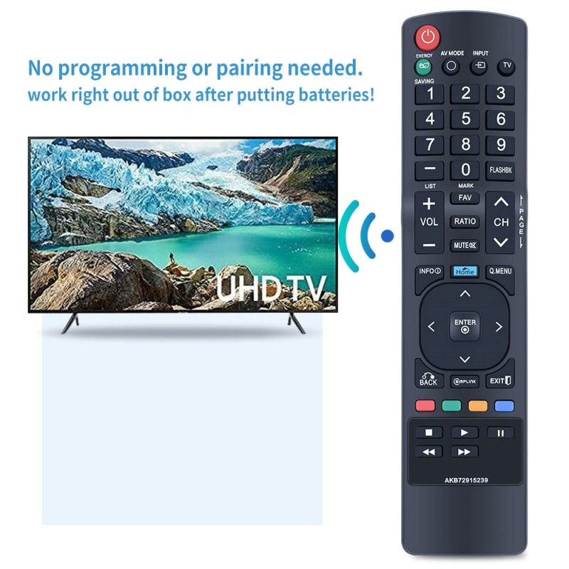 TV fjärrkontroll Ersättning för AKB72915239 För LG TV