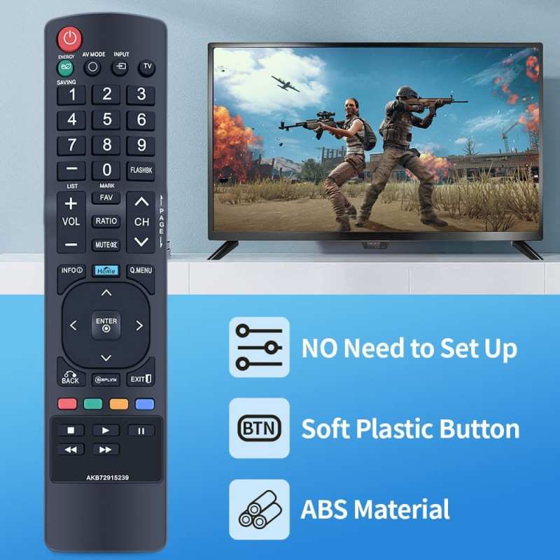 TV fjärrkontroll Ersättning för AKB72915239 För LG TV