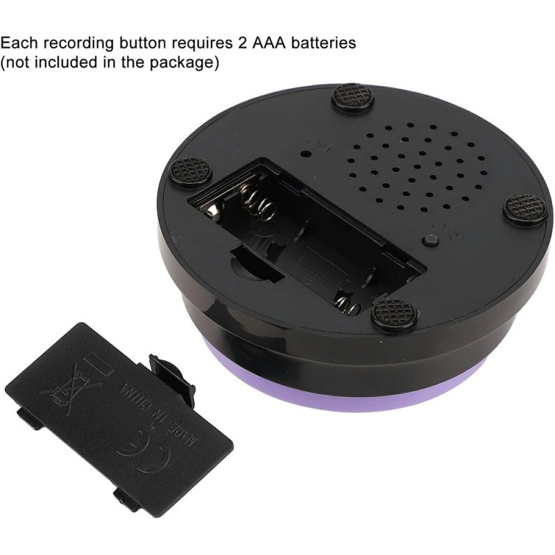 Tren hund 4 stk. Innspillbare knapper lydknapper taleknapp for kjæledyrtrening