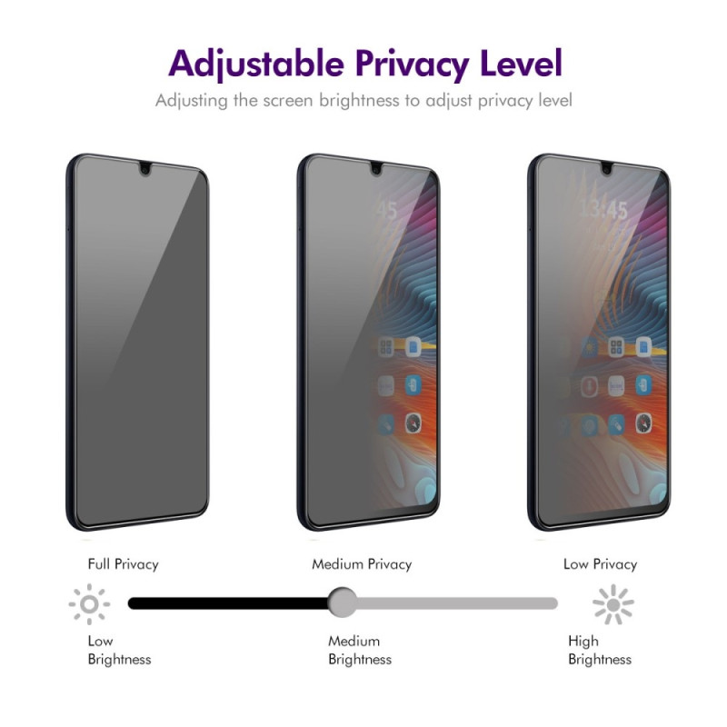 Samsung Galaxy A06 Privacy Anti-Spy Privacy Full Coverage Tempered Glass