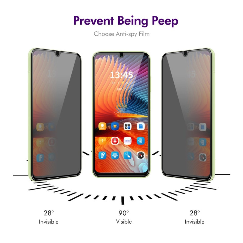 For Samsung Galaxy A06 Privacy Anti-Spy Privacy Full Coverage Tempered Glass