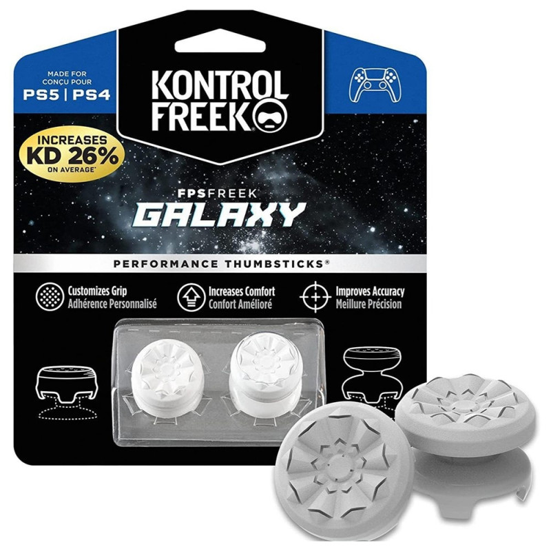 2 stk. tommelfingergreb fingergreb til Sony PlayStation 5 / 4 thumbstick extender - Hvid