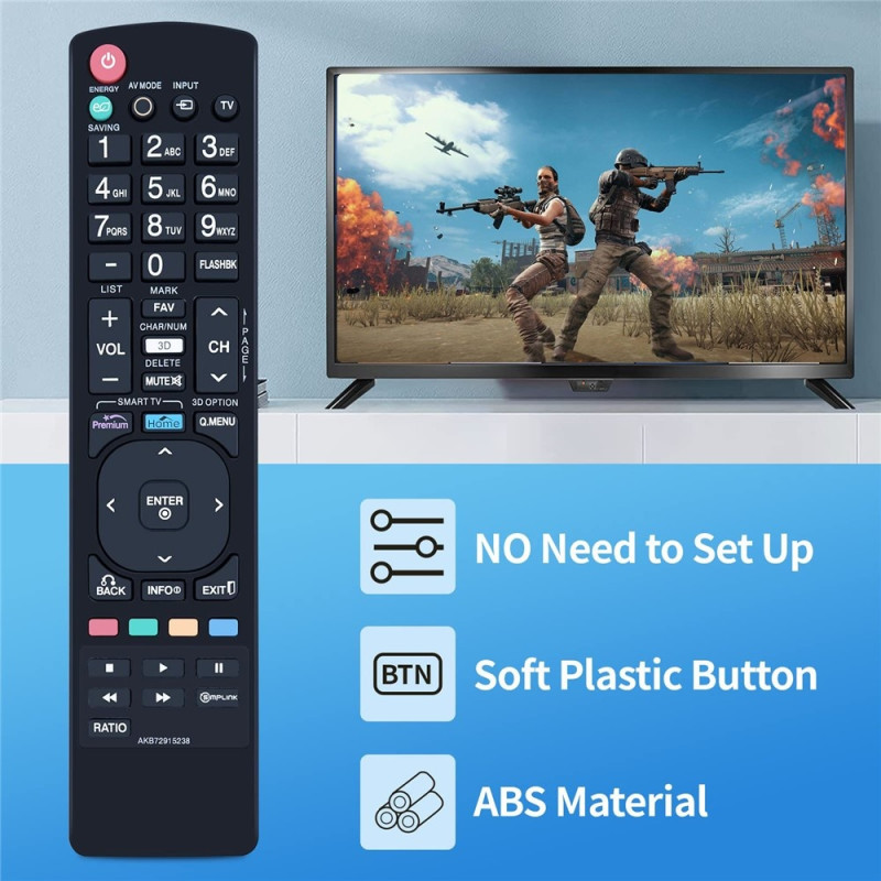 TV fjärrkontroll Ersättning för AKB72915238 För LG TV