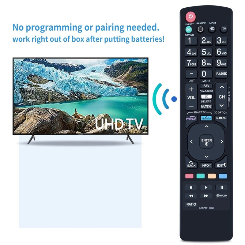TV fjärrkontroll Ersättning för AKB72915238 För LG TV