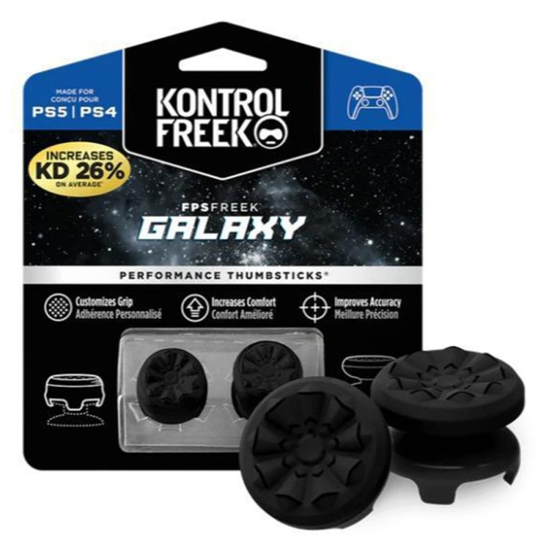 2 stk. tommelfingergreb fingergreb til Sony PlayStation 5 / 4 thumbstick extender - Sort