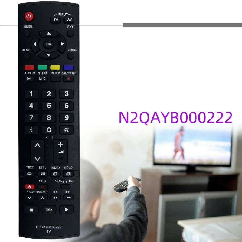Fjärrkontroll Ersättning för N2QAYB000222 För Panasonic TV