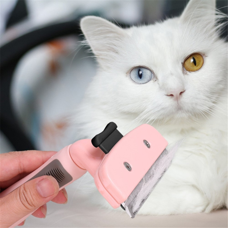 100 mm metalblad plastik plejebørste kæledyr hund kat kam knuder virvar