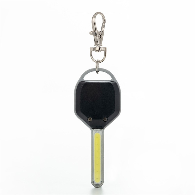 Mini LED Flashlight Keychain Portable LED Night Light Emergency Lighting - Silver