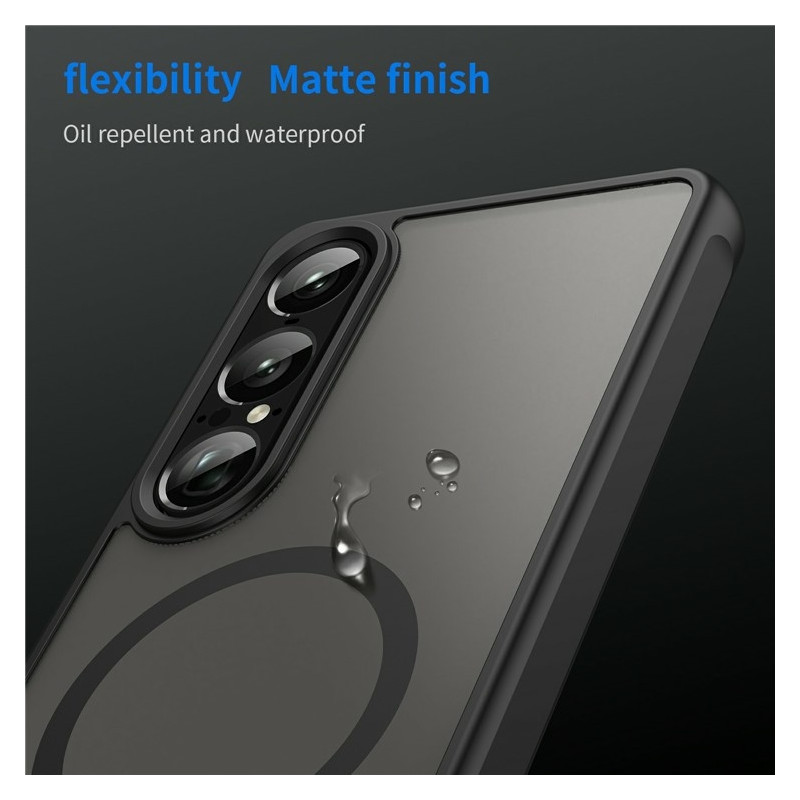 For Sony Xperia 1 VII Deksel Kompatibelt med MagSafe Anti-Fall PC + TPU Telefondeksel