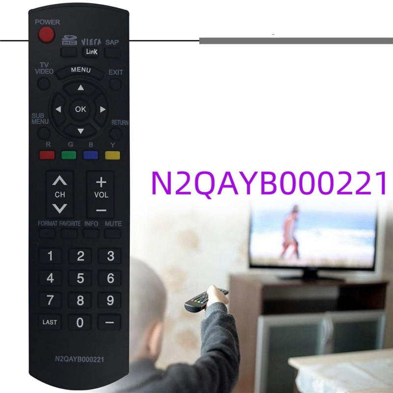 Remote Control Replacement for N2QAYB000221 For Panasonic TV