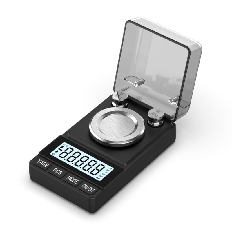 Digital scale 50g / 0.001g high-precision scale including calibration weights