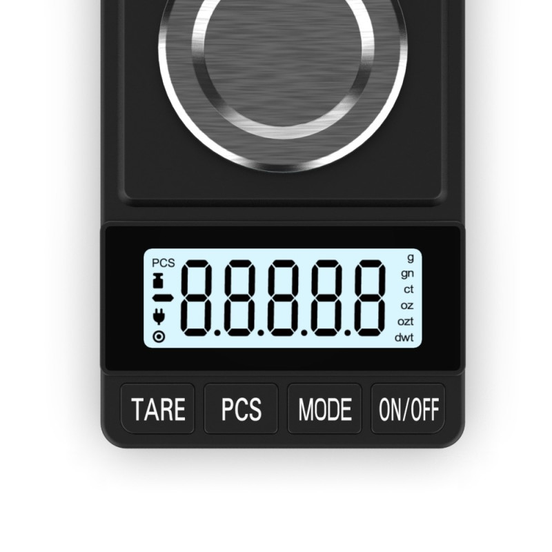 Digital scale 50g / 0.001g high-precision scale including calibration weights