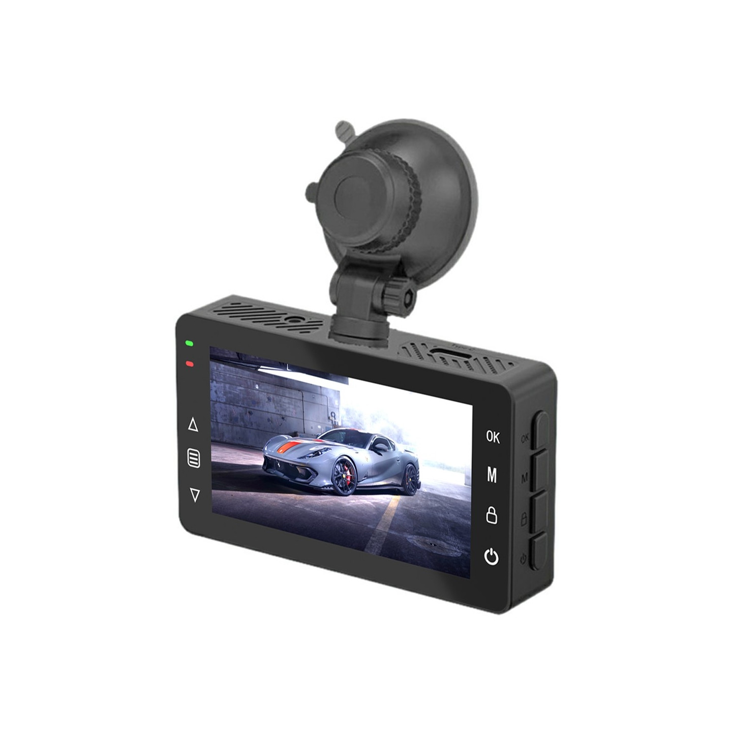 4K front 2K bagpå bil dashcam 3" dobbeltlinse WiFi smartphone-forbindelse