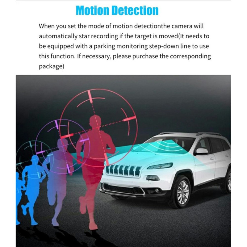 4K front 2K bagpå bil dashcam 3" dobbeltlinse WiFi smartphone-forbindelse