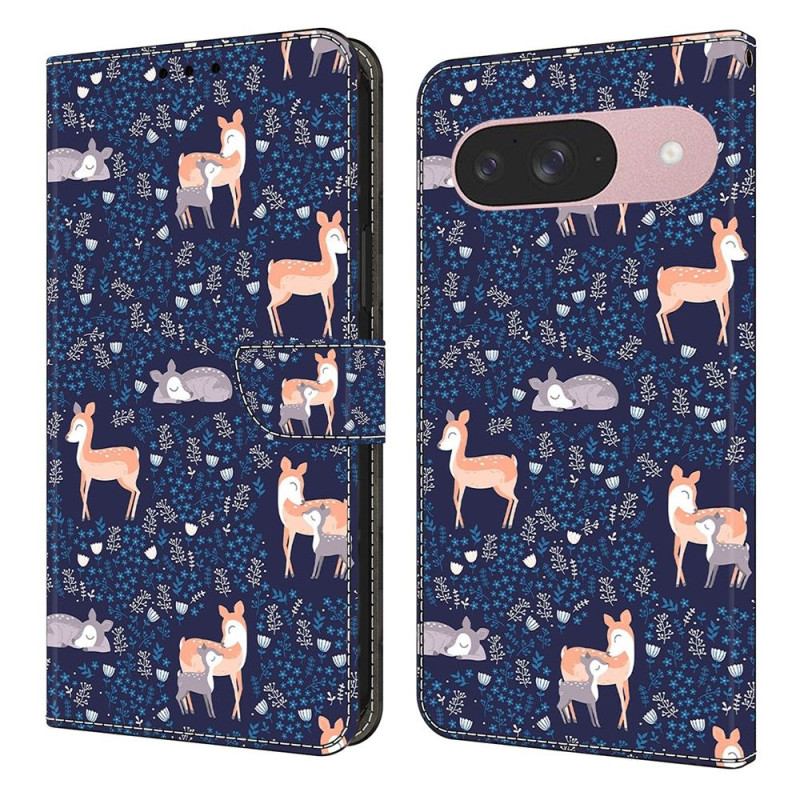 Til Google Pixel 10 Pro / 10 / 9 Pro / 9 Plånboksfodral Mønstertrykt PU-læder Flip Stativ Mobilcover