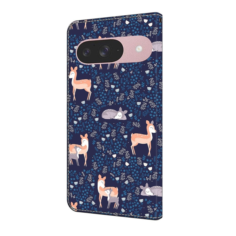 Til Google Pixel 10 Pro / 10 / 9 Pro / 9 Lommebok Dekket Mønstertrykt PU-lær Flip Stativ Mobildeksel
