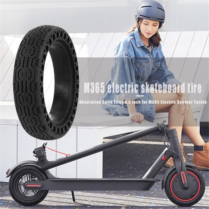 2 Pieces Puncture-Proof Tires Rubber Tires for Xiaomi M365 Electric Scooter