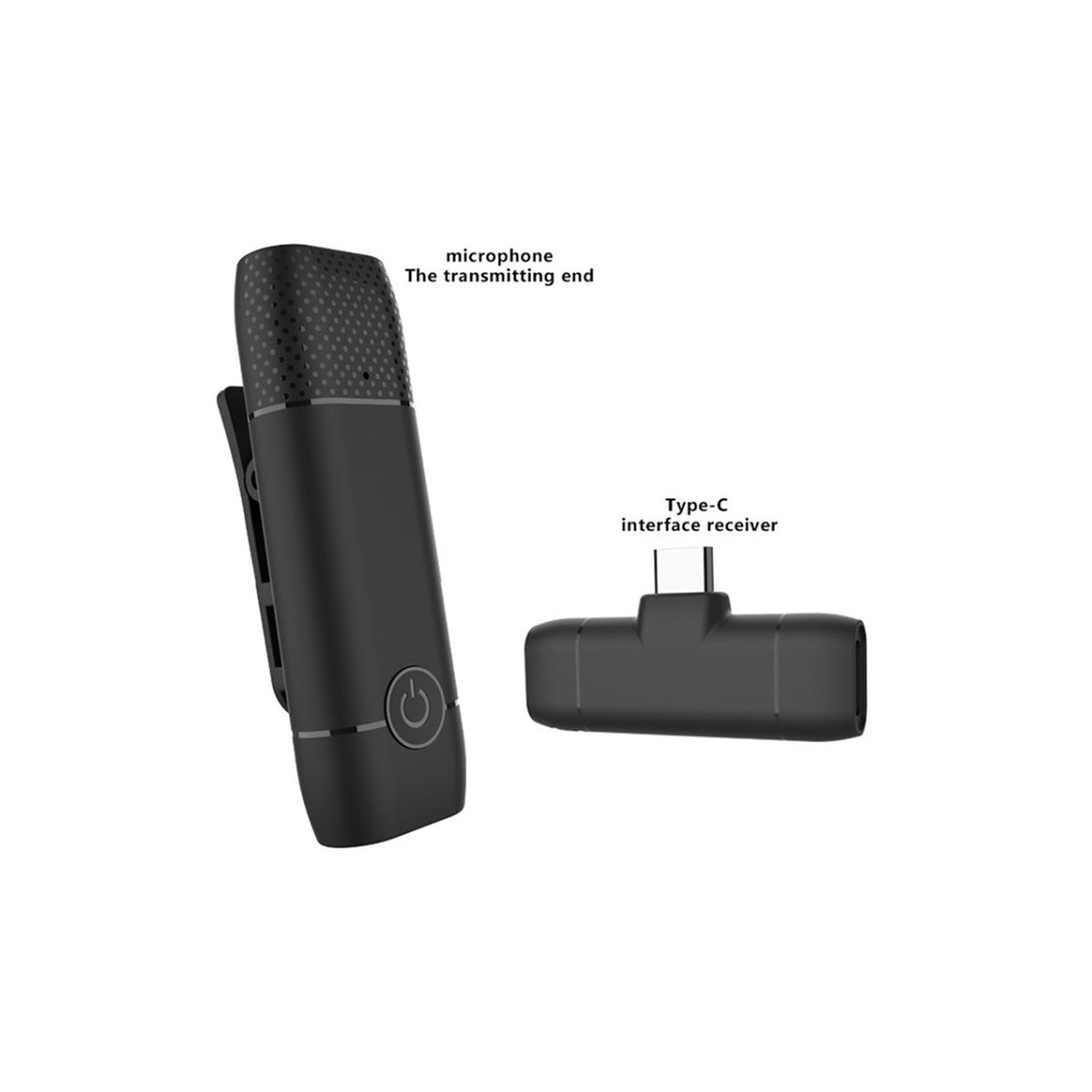 Wireless Microphone Lavalier for Streaming Vlogging Live Broadcasting - USB-C