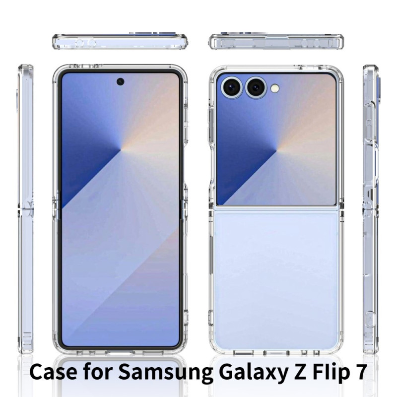 Samsung Galaxy Z Flip7 5G Kuori TPU + Akryyli Kirkas Puhelinkotelo, Integroitu Muotoilu