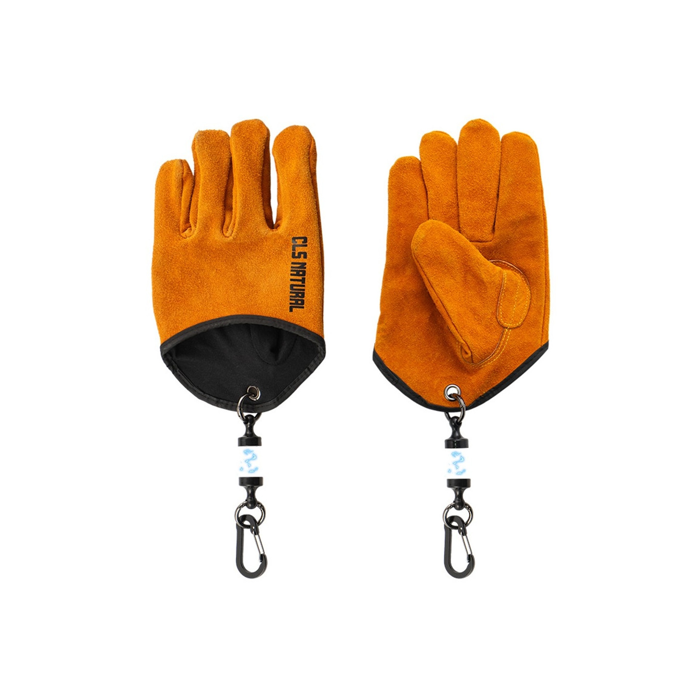 Split leather grill gloves heat insulating scald-proof gloves