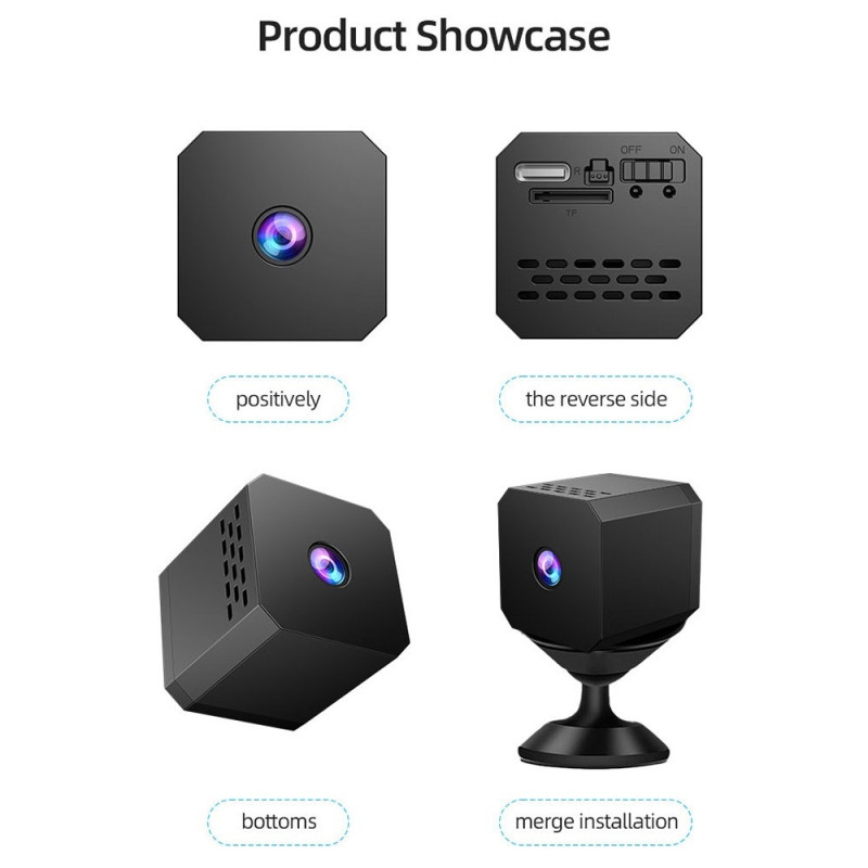 Sikkerhetskamera + 32 GB nattsyn, overvåking, bevegelsesdeteksjon, fjernvisning